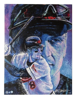 Cal Ripken Jr. Signed William Lopa Giclee On Canvas (#12/88) (MLB Authenticated)